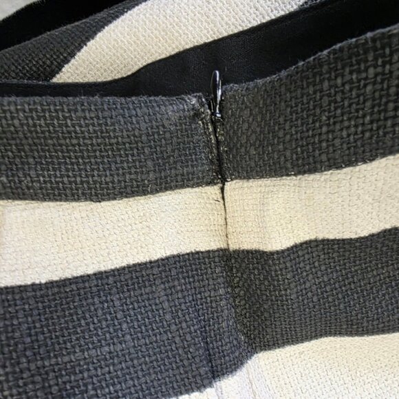 A.L.C. Viscose and Linen blend stripes Midi Skirt - Picture 6 of 8